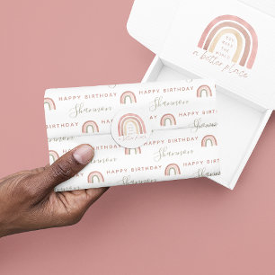 Boho Rainbow Birthday Tissue Paper Tissuepapier