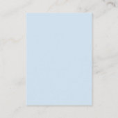 Boho Rainbow Blue Diaper Raffle Baby Boy Shower Informatiekaartje (Achterkant)