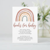 Boho Rainbow Boeken voor Baby Informatiekaartje (Staand voorkant)