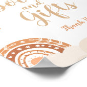 Boho Rainbow Books and Gifts Sign Poster (Hoek)