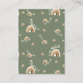 Boho Rainbow Books Informatiekaartje (Achterkant)