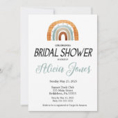 Boho Rainbow Bridal Shower-uitnodiging Kaart (Voorkant)