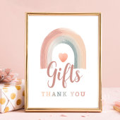 Boho Rainbow Cadeau Tafelteken - Waterverf Aardse