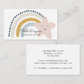 Boho Rainbow Child Daycare Babysit Visitekaartje (Voorkant / Achterkant)