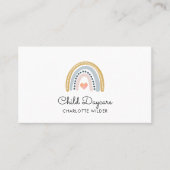 Boho Rainbow Child Daycare Visitekaartje (Voorkant)