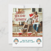 Boho Rainbow Christmas Feestdagenkaart (Voorkant)