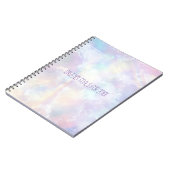 Boho Rainbow Clouds Doelstellingen Notitieboek (Linkerzijde)