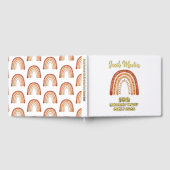 Boho Rainbow Custom Verjaardagsfeest Folie Guestbo Gastenboek (Volledig)