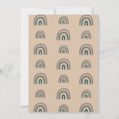 Boho Rainbow Daisy Tweede Uitnodiging voor de twee (Achterkant)