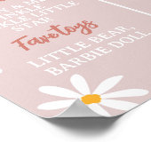 Boho Rainbow Daisy Verjaardag Mijlpaal teken Poster (Hoek)