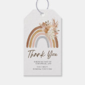 Boho Rainbow Dank u Label Cadeaulabel (Voorkant)