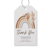 Boho Rainbow Dank u Label