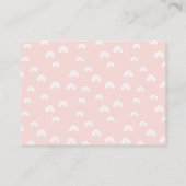 Boho Rainbow Display Shower — Geschikt voor Baby s Informatiekaartje (Achterkant)