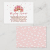 Boho Rainbow Display Shower — Geschikt voor Baby s Informatiekaartje (Voorkant / Achterkant)