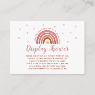 Boho Rainbow Display Shower — Geschikt voor Baby s Informatiekaartje