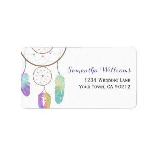 Boho Rainbow Dreamcatcher Etiket