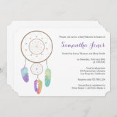 Boho Rainbow Dreamweaver Baby shower Uitnodiging (Voorkant / Achterkant)