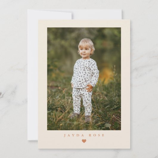 Boho Rainbow Een eerste verjaardag Kaart (Achterkant)