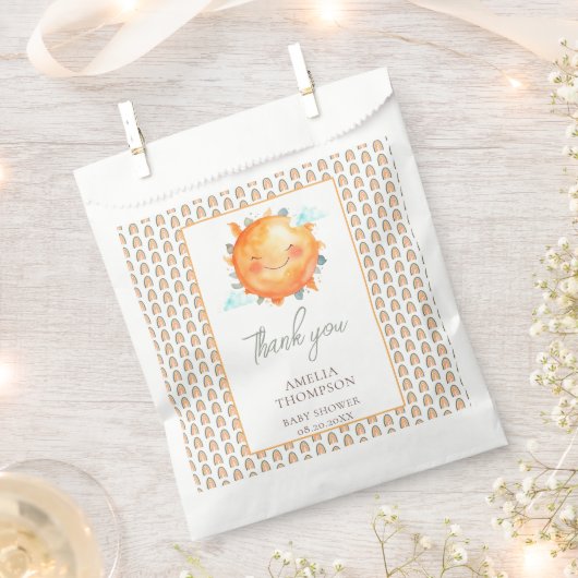 Boho Rainbow een kleine Ray van zonnig Baby shower Bedankzakje (Geknipt)