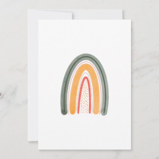 Boho Rainbow een kleine Ray van zonnig Baby shower Kaart (Achterkant)