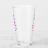 Boho Rainbow één verjaardag kinder heldere retro v Glas (Rechts)