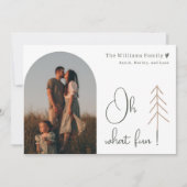 Boho Rainbow en Hearts Arch Oh Wat een leuke foto Feestdagenkaart (Voorkant)