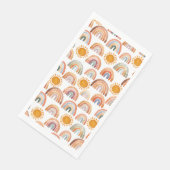 Boho Rainbow en Sun Waterverf Servet (Hoek)