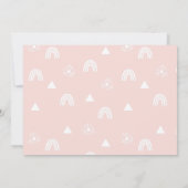 Boho Rainbow en Sunshine 1e verjaardag Kaart (Achterkant)