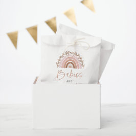 Boho Rainbow Favor Bag, Dusty Roos Terracotta Bedankzakje