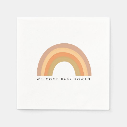 Boho Rainbow feest of baby shower bord Servet (Voorkant)