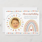 Boho Rainbow | Foto van Little Sunshine Birthday Kaart (Voorkant)