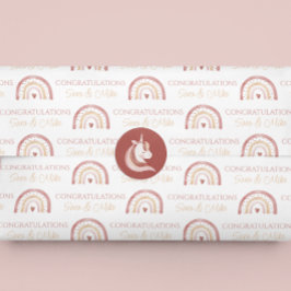 Boho Rainbow Gefeliciteerd met het tijdschrift Tissuepapier