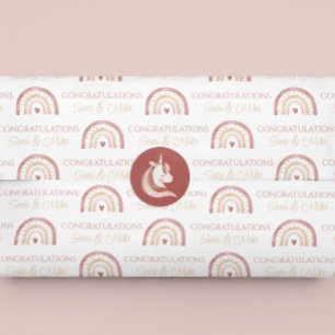 Boho Rainbow Gefeliciteerd met het tijdschrift Tissuepapier