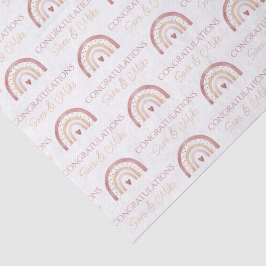 Boho Rainbow Gefeliciteerd met het tijdschrift Tissuepapier (Detail)