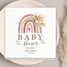 Boho Rainbow | Genderneutraal Baby showers servet