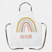 Boho Rainbow Gepersonaliseerd Schort (Voorkant)