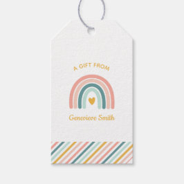 Boho Rainbow Gift Labels Cadeaulabel