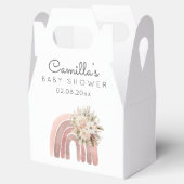 Boho Rainbow Girl Baby shower Bedankdoosjes (Geopend)