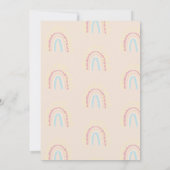 Boho Rainbow Girl Lovely Onederful Birthday Kaart (Achterkant)