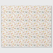 Boho Rainbow Girl Verjaardag Inpakpapier – WaterC (Vlak)