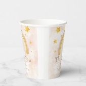 Boho Rainbow Gold sterren magisch stof Baby shower Papieren Bekers (Rechts)