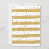 Boho Rainbow Gold Twin Baby shower Invitation (Achterkant)