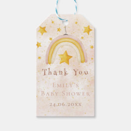 Boho Rainbow gouden sterren goochelen magisch plak Cadeaulabel