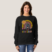 Boho Rainbow Hallo 5e graad leraar eerste dag van Trui (Voorkant volledig)