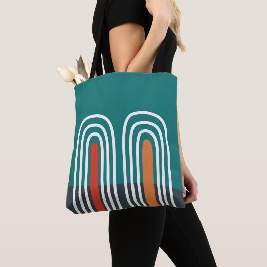 Boho rainbow hand drawn design tote bag (Dichtbij)