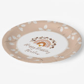 Boho Rainbow Happy Birthday Borden Papieren Bordje (Gekanteld)