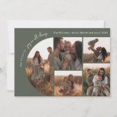 Boho Rainbow & Heart Arch Groene vreugde in alle 5 Feestdagenkaart (Voorkant)