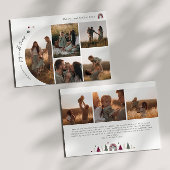 Boho Rainbow & Hearts Joy in All Things 8 Foto Feestdagenkaart