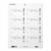 Boho Rainbow & Hearts Joy in All Things Gift Etiket (Full Sheet)