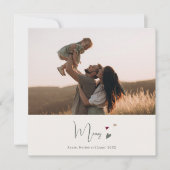 Boho Rainbow & Hearts Merry Seven Foto van Kerstmi Feestdagenkaart (Voorkant)